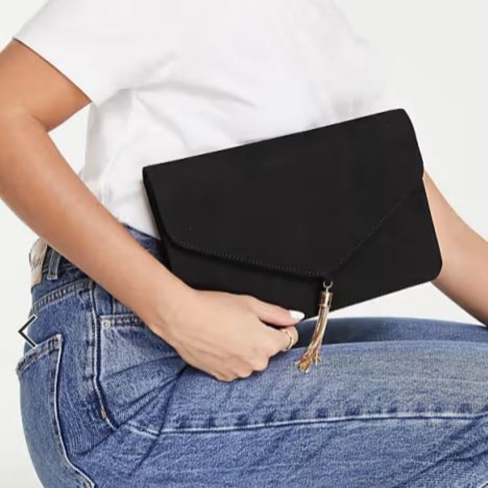 ASOS Design Tassel Clutch Bag EUC